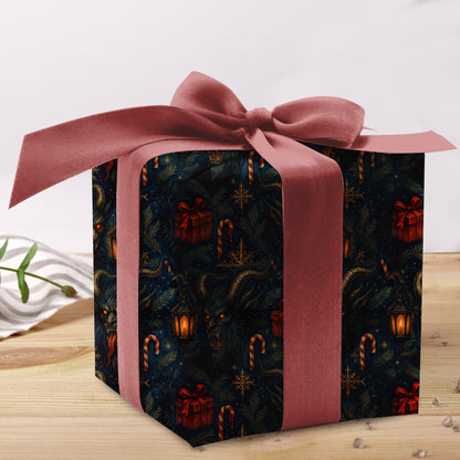 Gothic Krampus Christmas Wrapping Paper