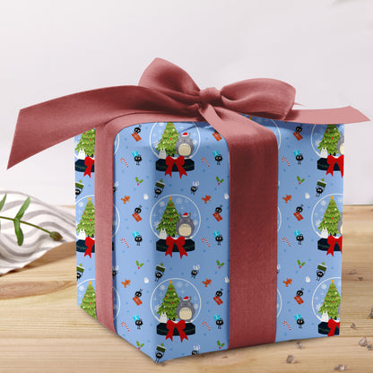 Christmas Totoro Wrapping Paper