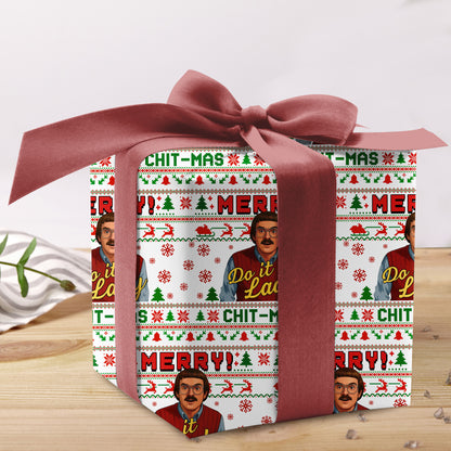 Do It Lady Chit Mas Wrapping Paper