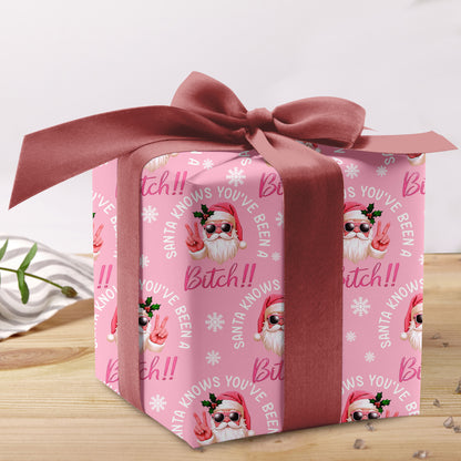 Funny Santa Wrapping Paper
