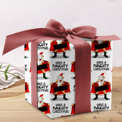 Have A Naughty Christmas Wrapping Paper