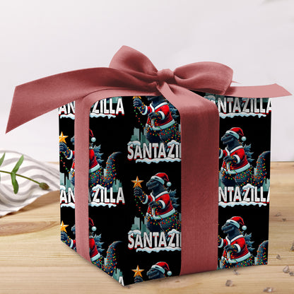 Godzilla Christmas Wrapping Paper Christmas Gift