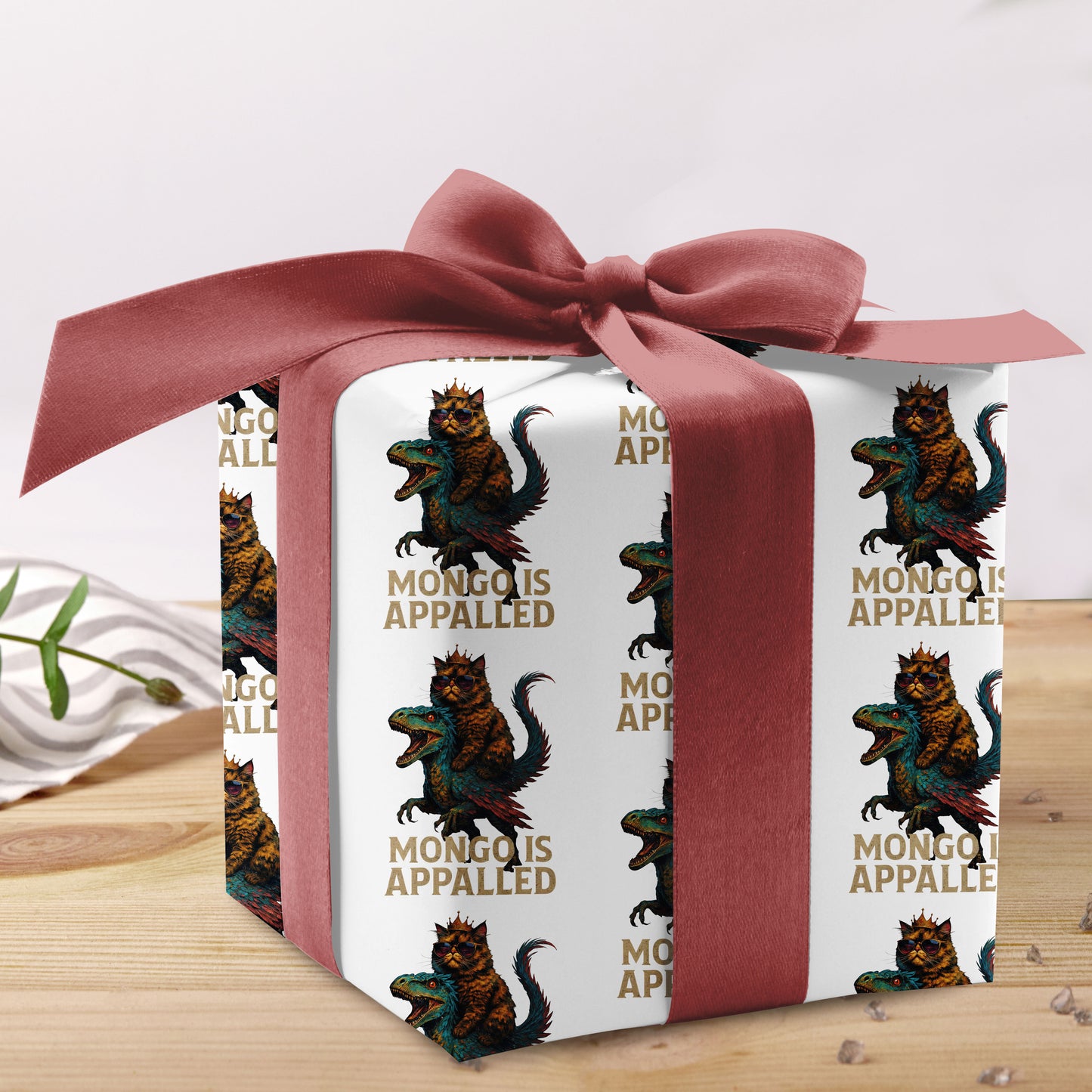 Godzilla Cat Wrapping Paper