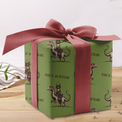 Godzilla Cat Mongo Is Appalled Wrapping Paper