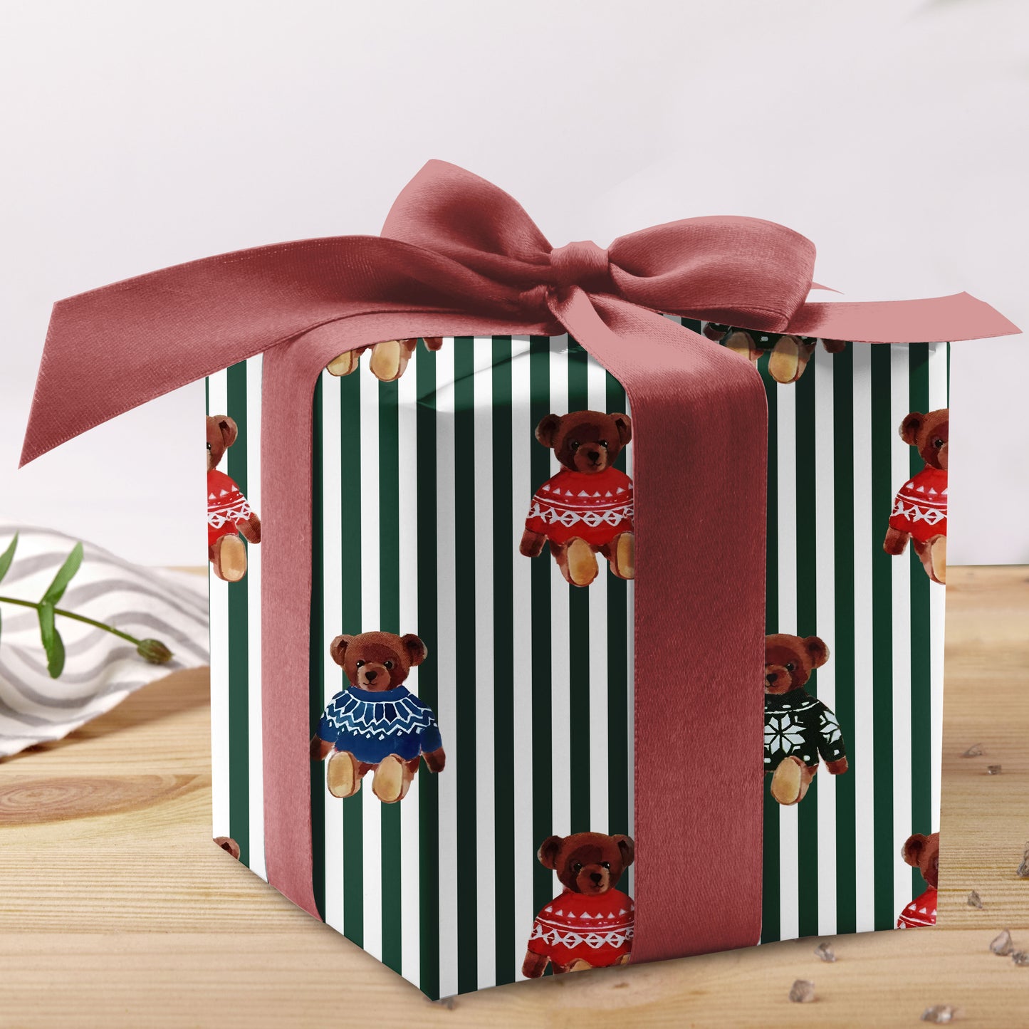 Teddy Bear Wrap Gift