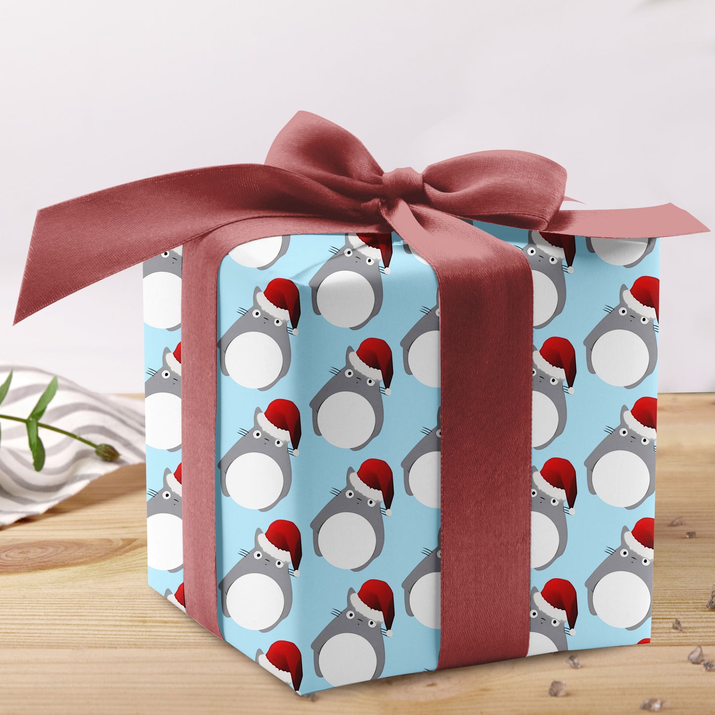 Totoro Santa Christmas Wrap Gifts