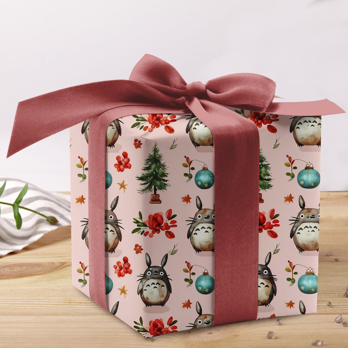Totoro Festive Anime Gift Wrap Sheets