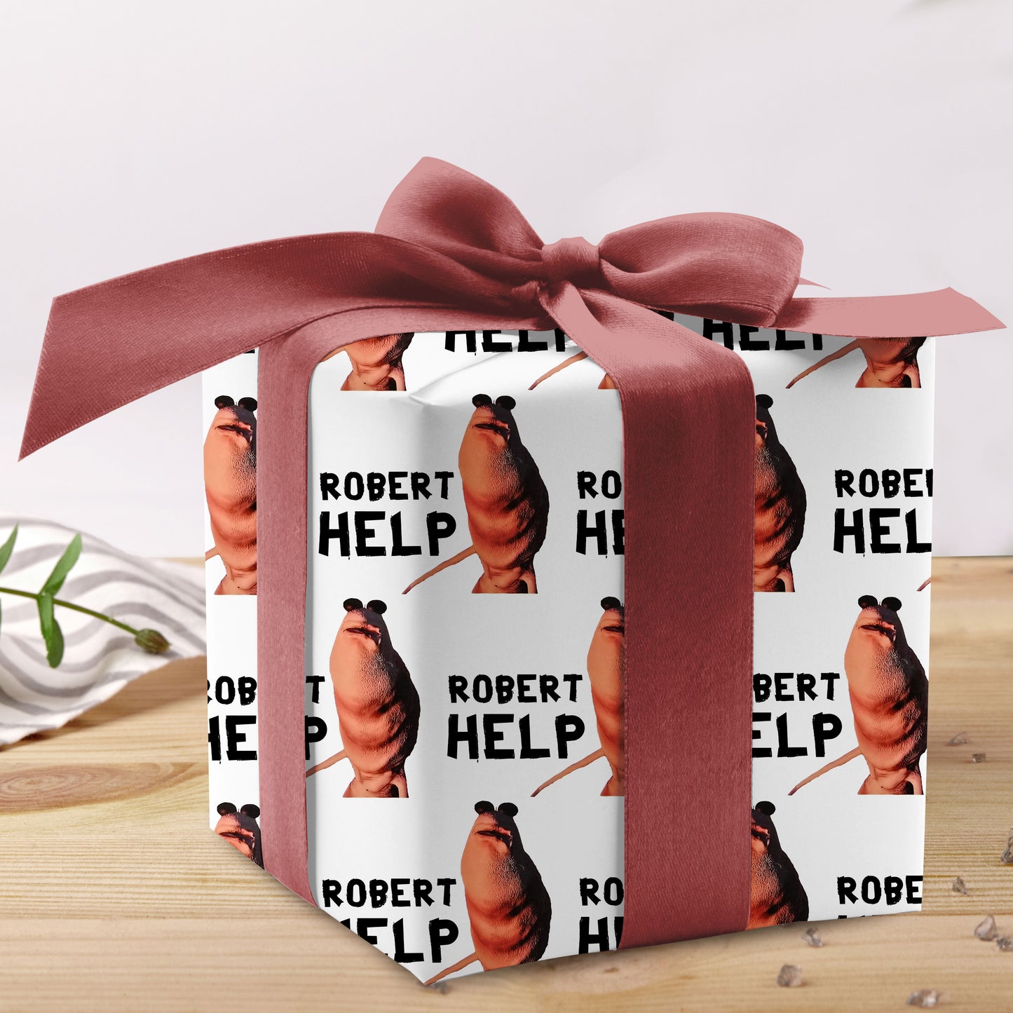 Funny Meme Marcus The Worm Wrapping Paper