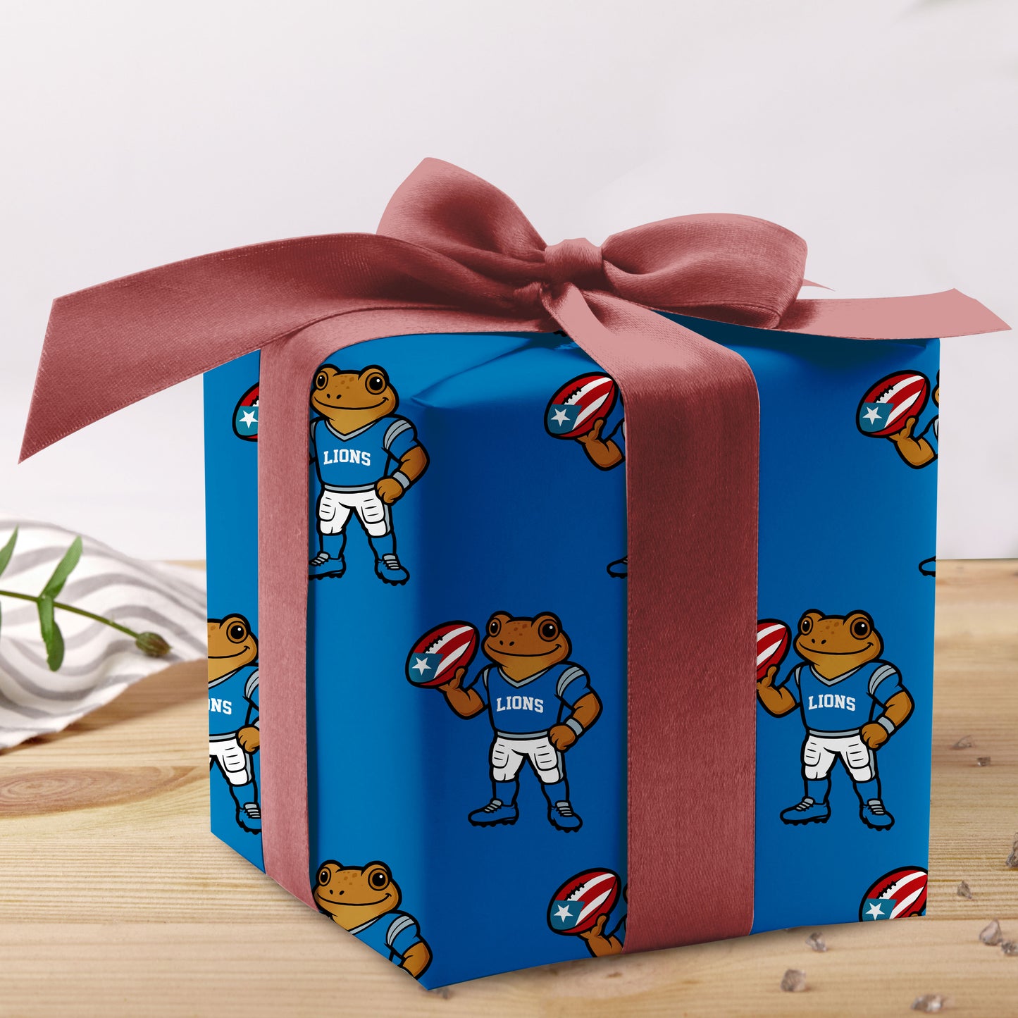 Team Sports Football Fan Gift Wrap