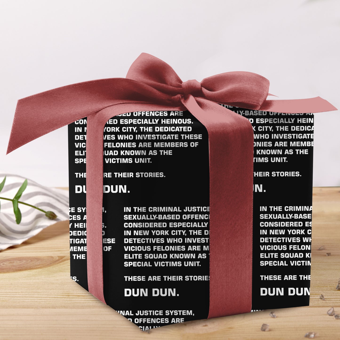 Law And Order Dun Dun Wrapping Paper