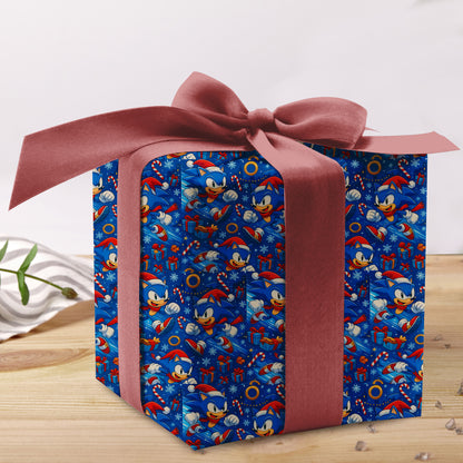 Sonic Christmas Wrapping Paper Sheets