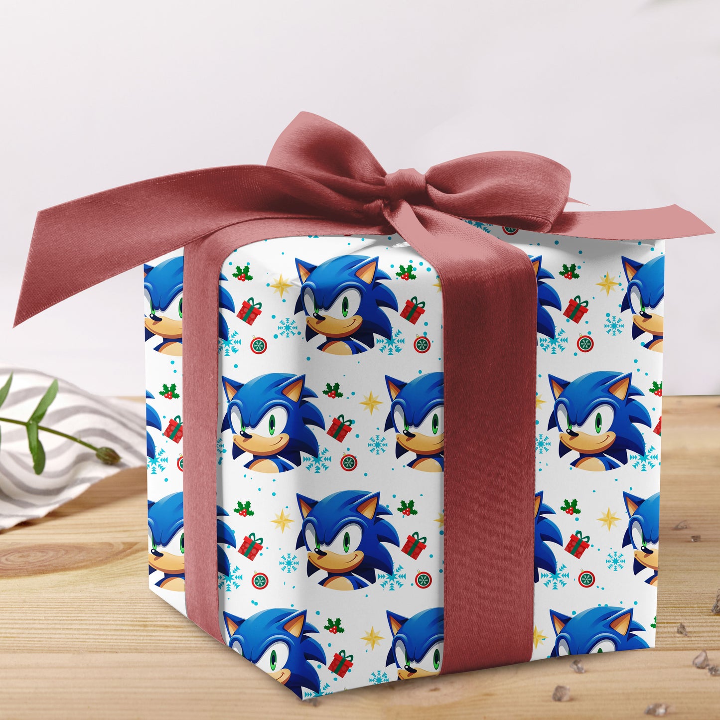 Sonic Christmas Wrapping Paper Rolls