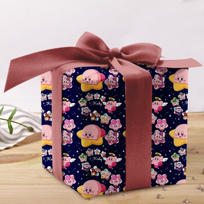 Kirby Christmas Gift Wrap, Nintendo Holiday Wrapping Paper