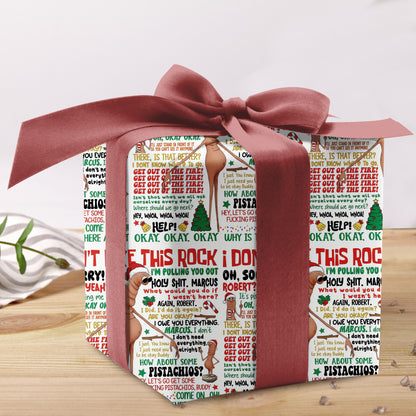 I Don't Like This Rock Wrapping Paper Christmas Gift