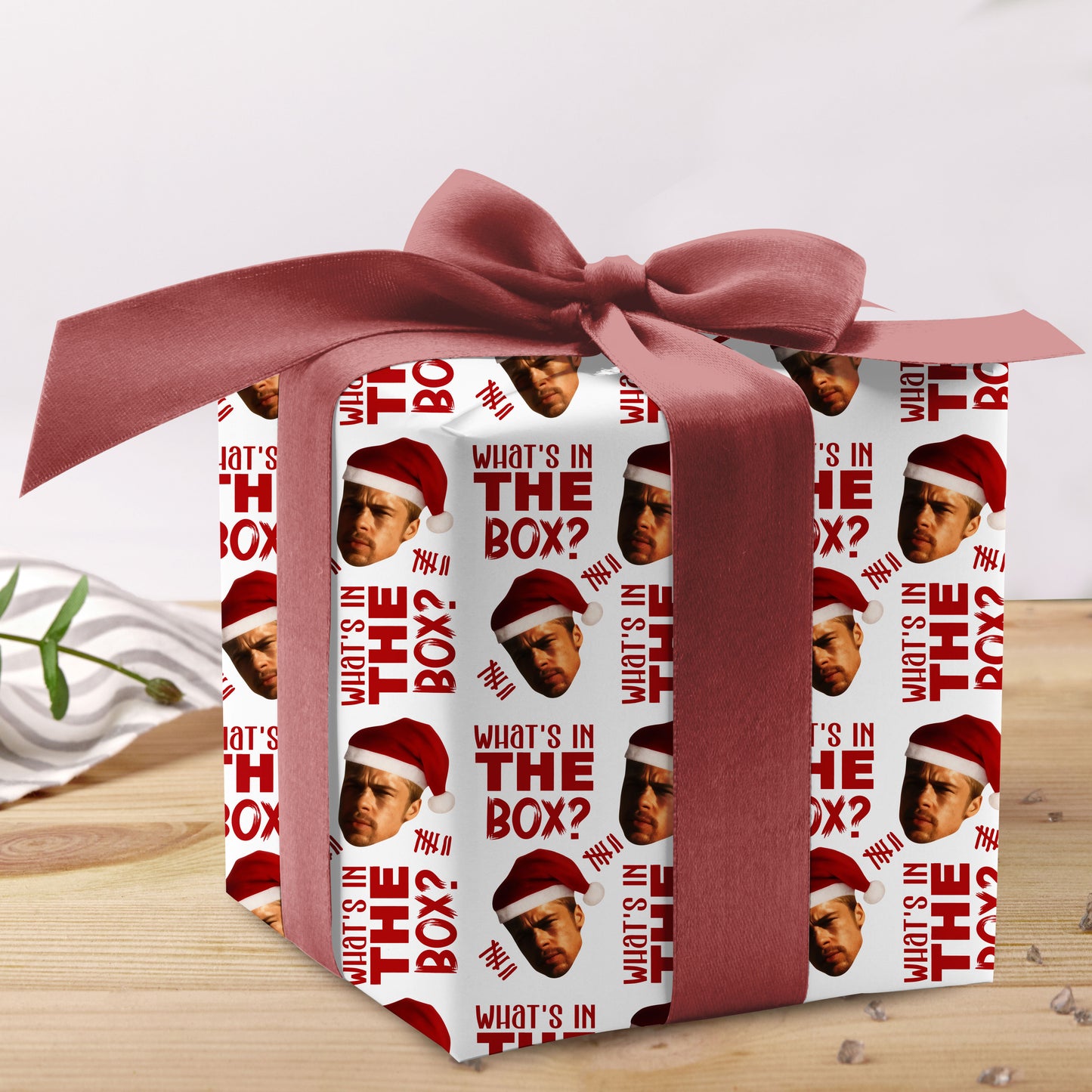 What's In the Box Wrapping Paper Holiday Gift Wrap