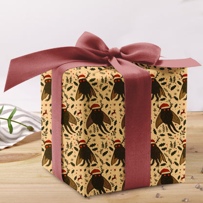 Mothman Merry Wrapping Paper Roll