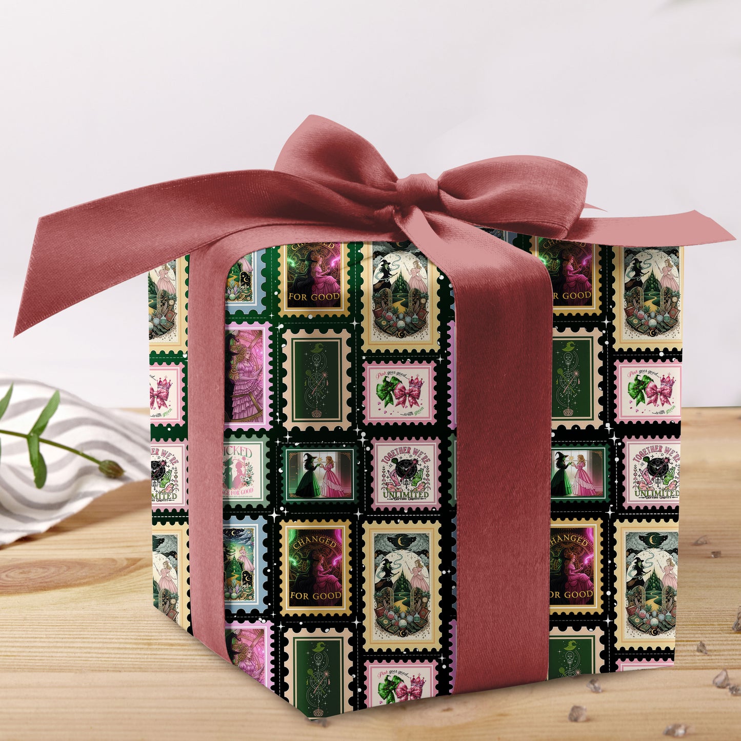 Emerald Witch Wrapping Paper Roll