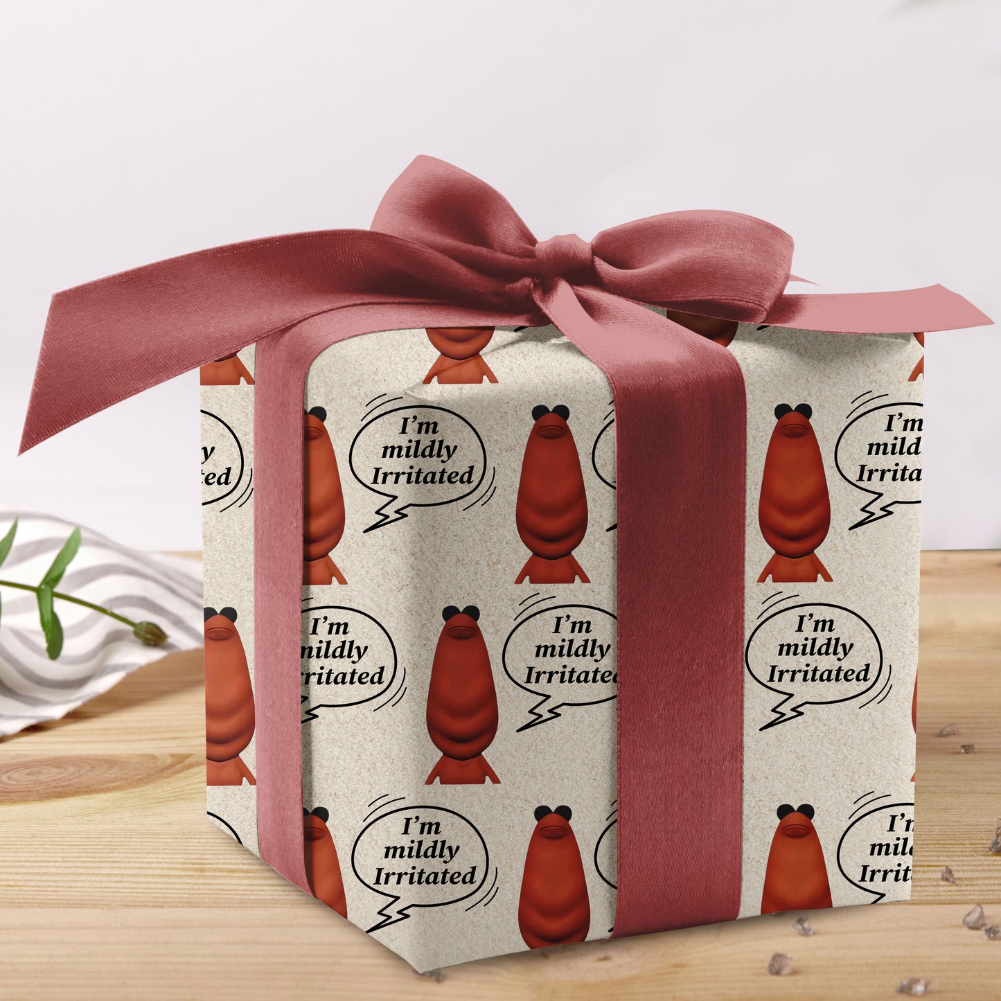 I'm Mildlly Irritated Marcus The Worm Wrapping Paper