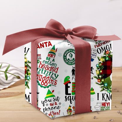 ELF Wrapping Paper, ELF christmas movie Wrap Gift, christmas Paper