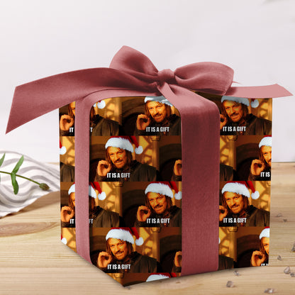 It's A Gift Wrapping Paper Roll, Funny Meme Christmas Movies Wrapping, Xmas Gift Wrap