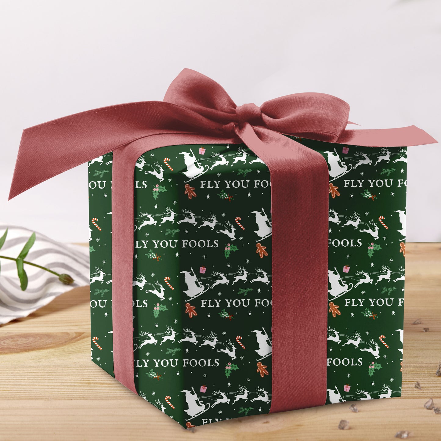 Fly To Fools Wrapping Paper