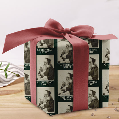 Santa Christmas Spirit Wrapping Paper Roll