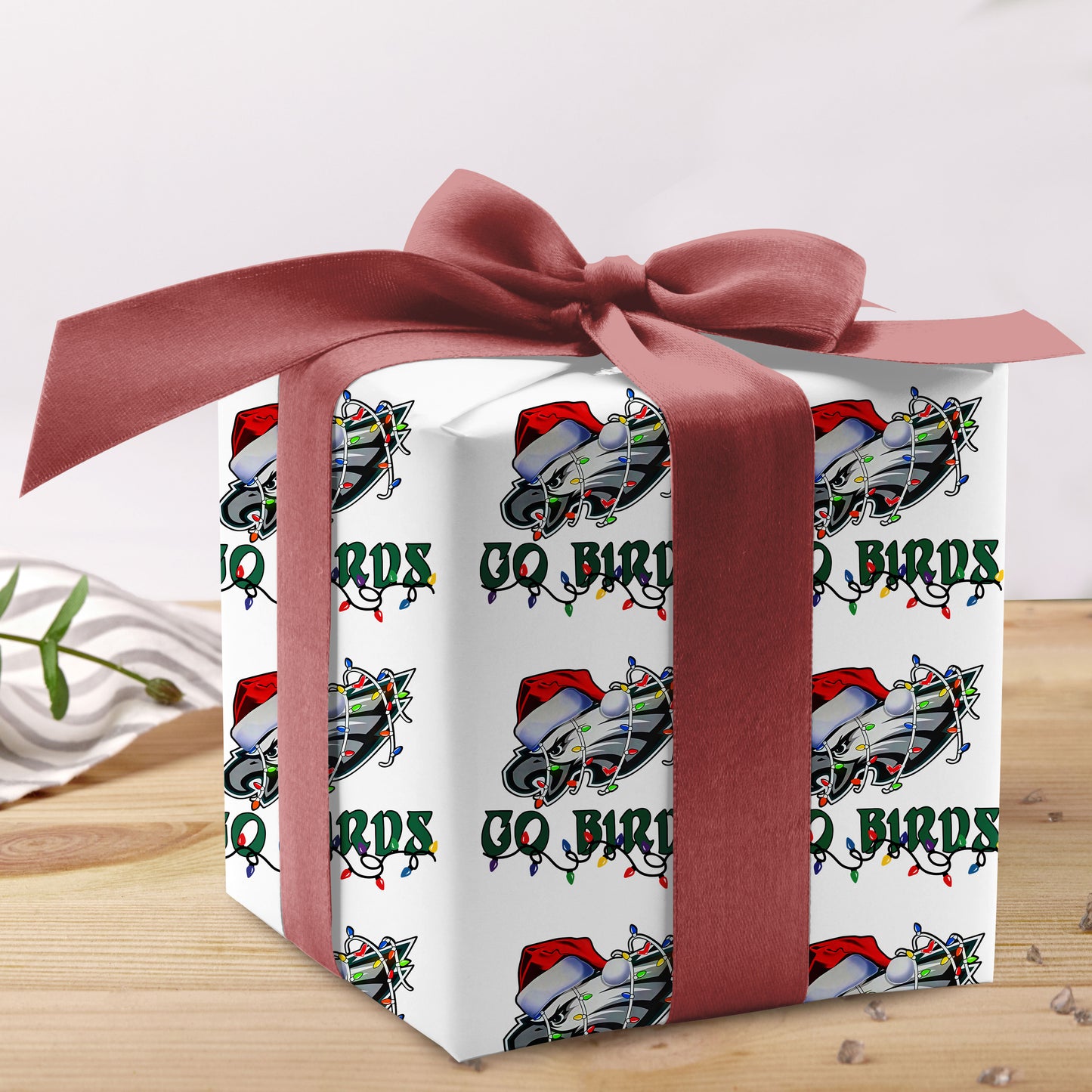 American Football Go Bird Christmas Wrap Gifts