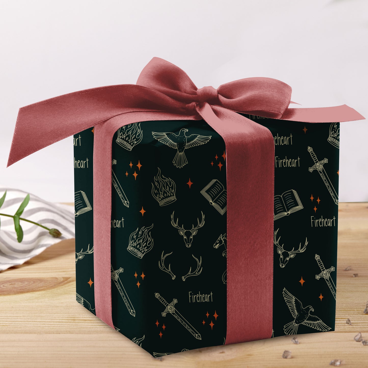 Kingdom of Ash Fireheart Wrapping Paper