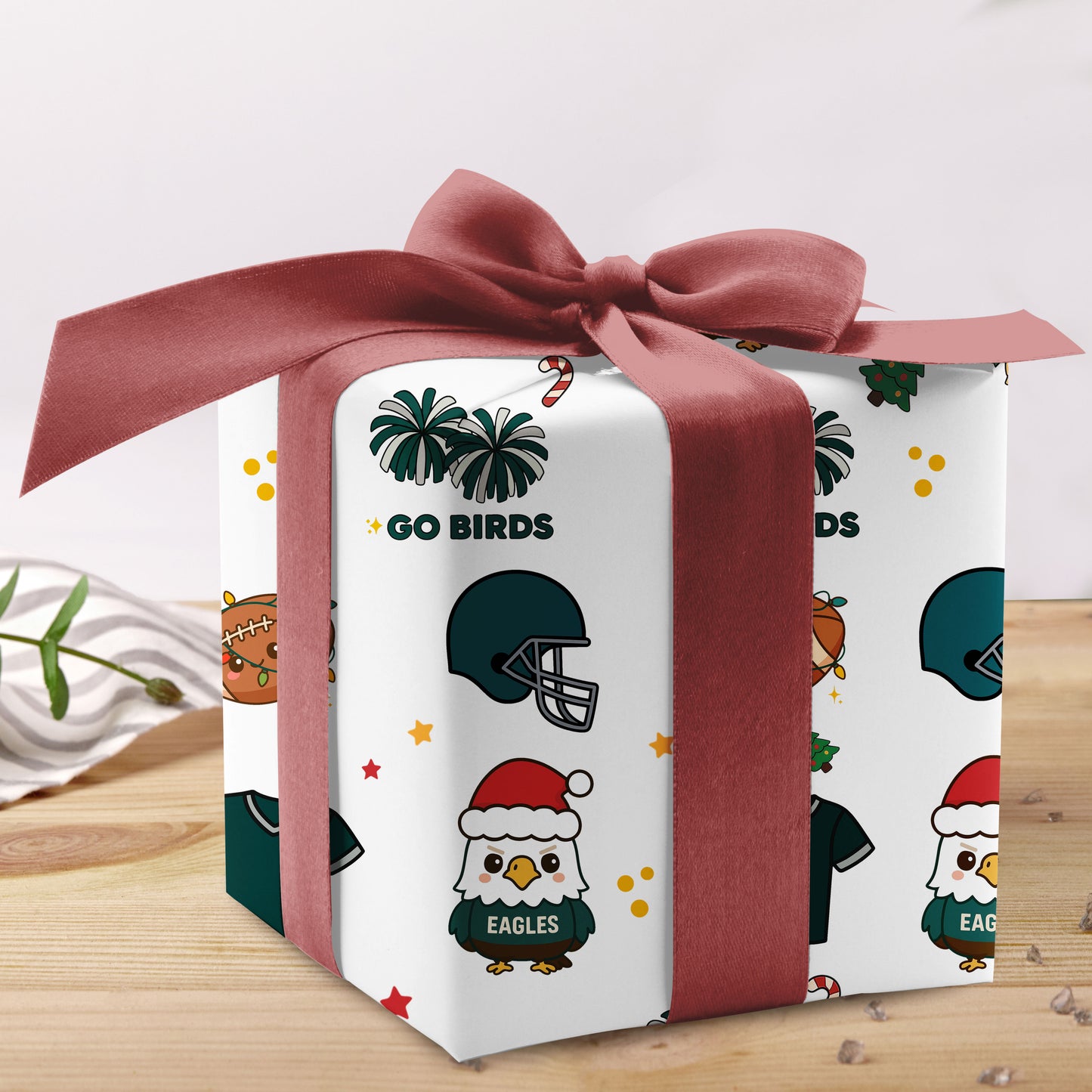 Football Christmas Wrapping Paper