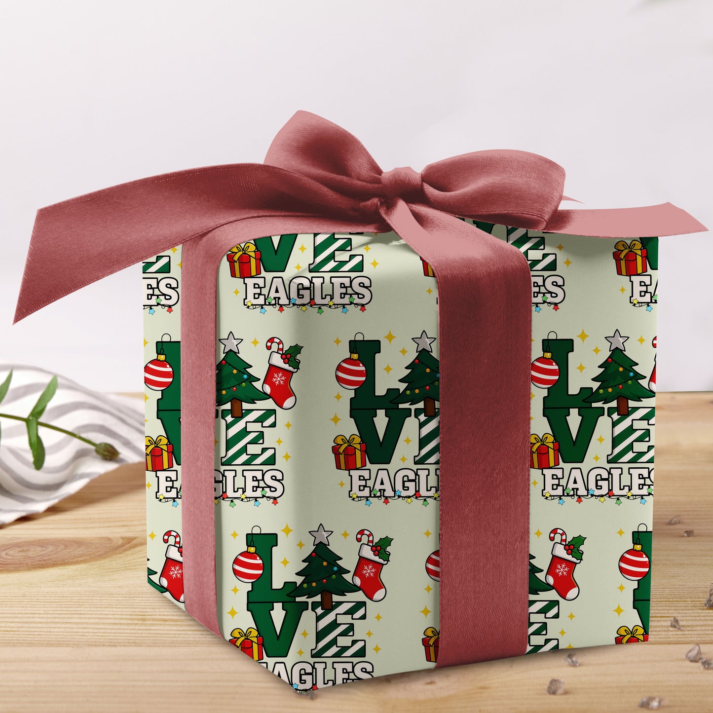 Football Christmas Wrap Gift