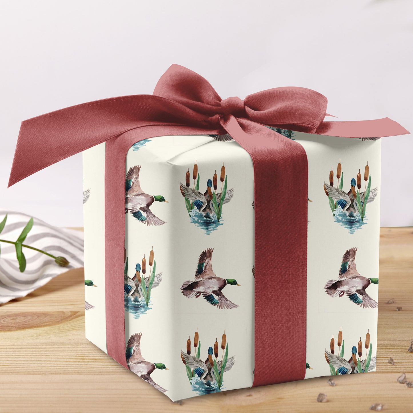 Vintage Mallard Duck Wrapping Paper