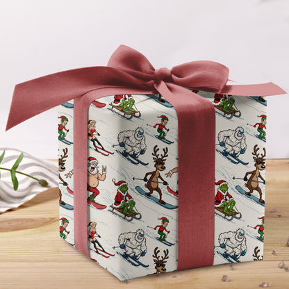 Santa Grinch Wrapping Paper