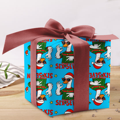 Goose Santa Wrapping Paper