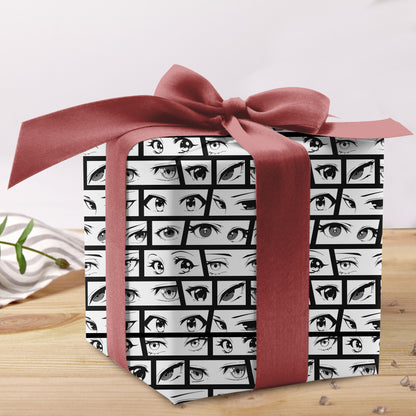 Japanese Anime Eyes Wrapping Paper