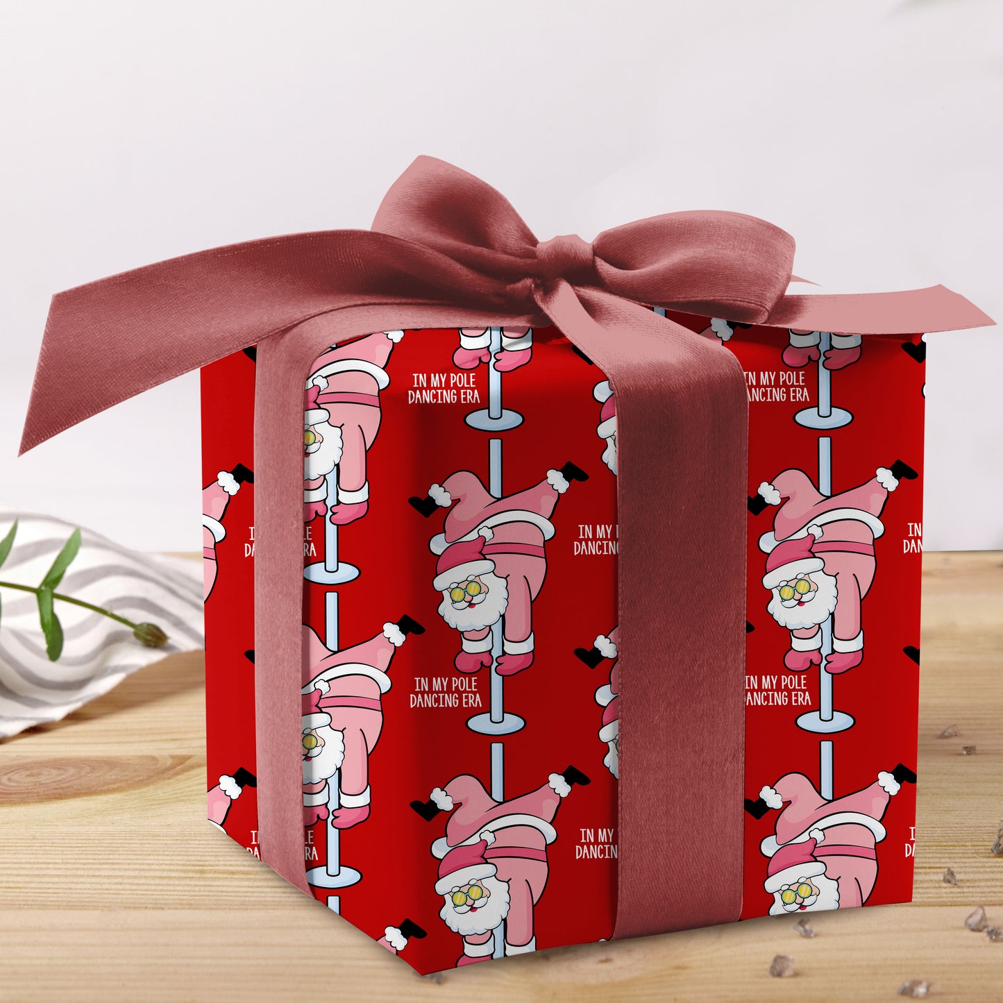 Santa Dancing Wrapping Paper