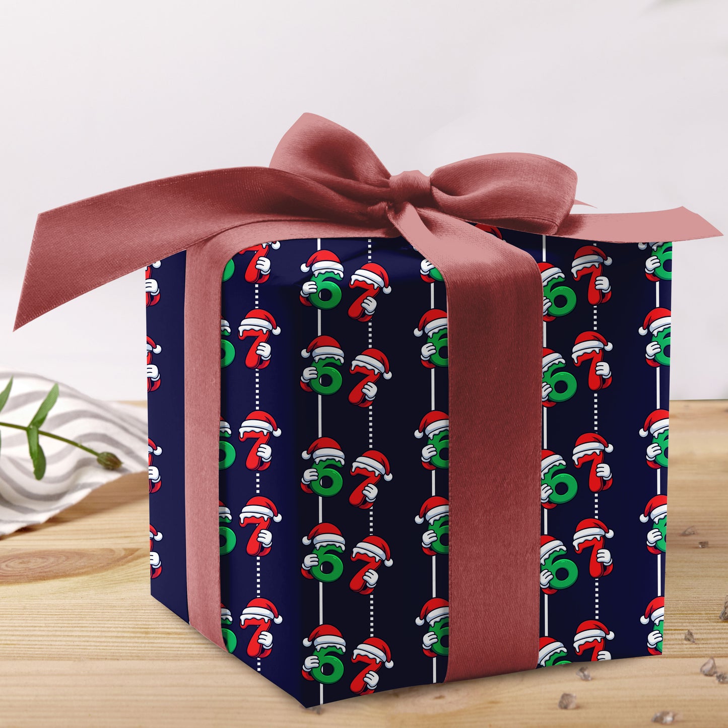 67 Santa Christmas Wrapping Paper Sheet