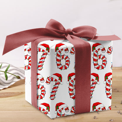 67 Santa Hat Wrapping Paper