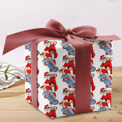 Santa Surfing Christmas Wrapping Sheets
