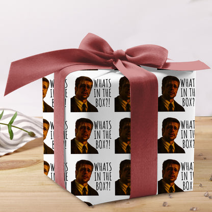 What is in the box Wrapping Paper with Holiday