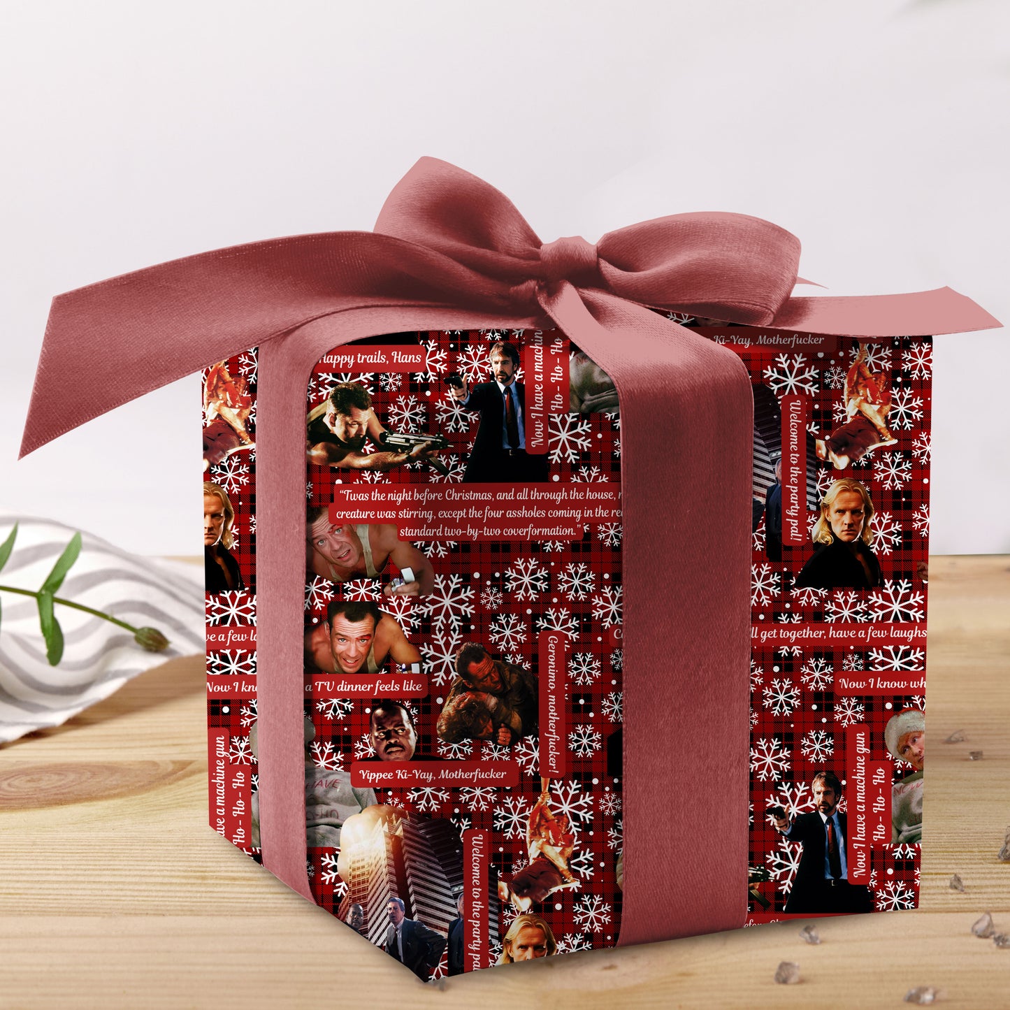 Yippee-ki-yay? ?Die Hard Christmas Wrapping Paper Roll