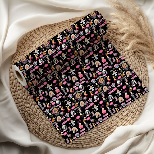 Rockstar Dolly Parton Wrapping Paper – Christmas Gift Wrap for Fans
