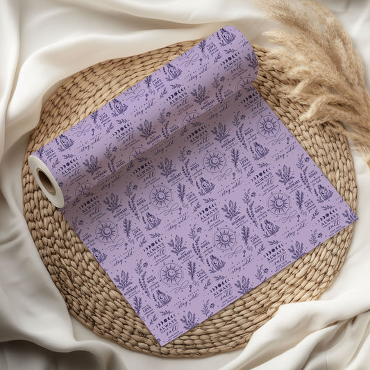 Lavender Practical Magic Wrapping Paper – Gift Wrap for Fans