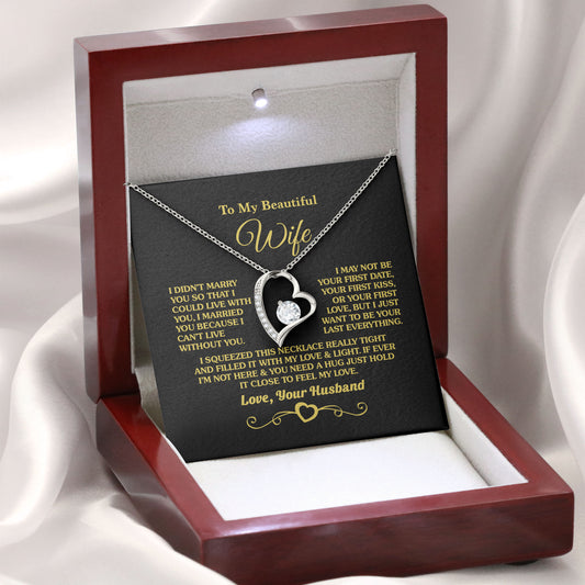 To My Beautiful Wife 925 Sterling Silver Necklace