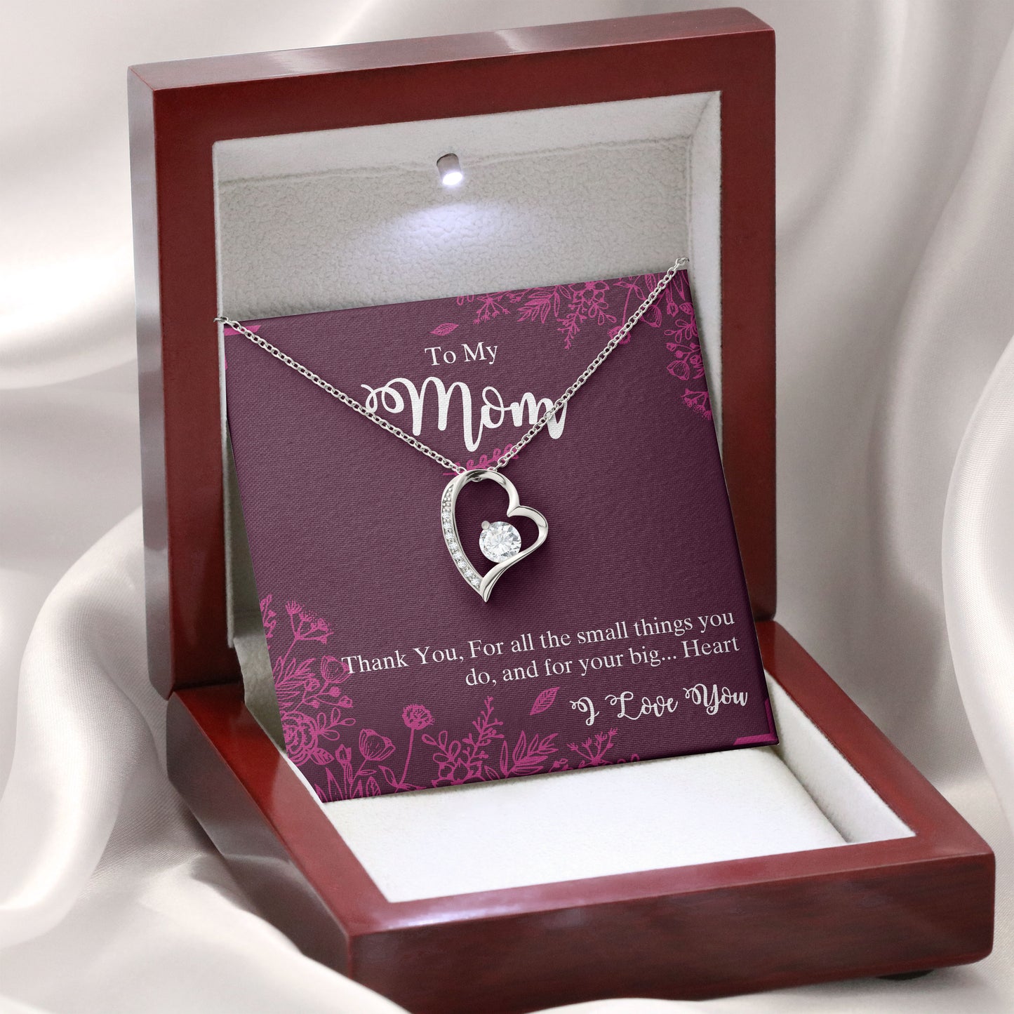 To My Mom Necklace, Sentimental Mother's Day Gift for Mom, Unique Moms Birthday Gift Ideas