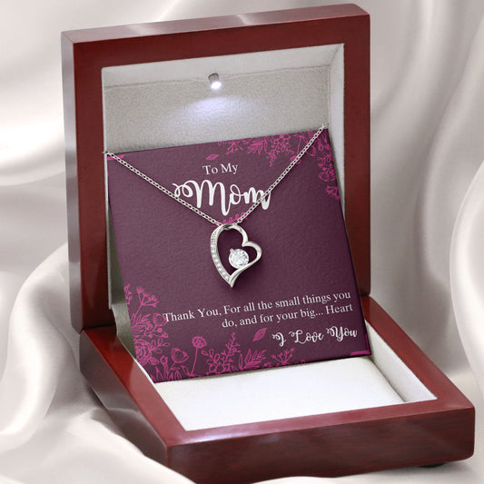 To My Mom Necklace, Sentimental Mother's Day Gift for Mom, Unique Moms Birthday Gift Ideas