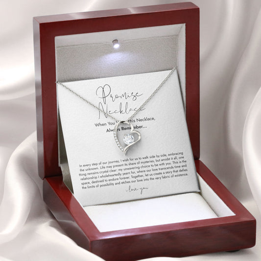 Promise Necklace for Wife Anniversary Birthday Gift