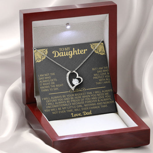 To My Daughter Graduation Necklace Gift