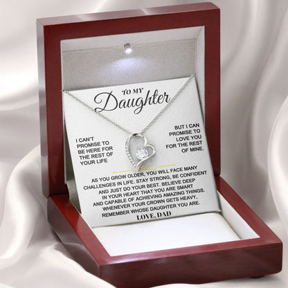 To My Daughter Birthday Necklace Jewelry From Dad