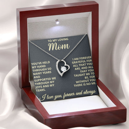 To My Loving Mom Necklace, Mother Gift, Valentine's Day Birthday Gifts Ideas