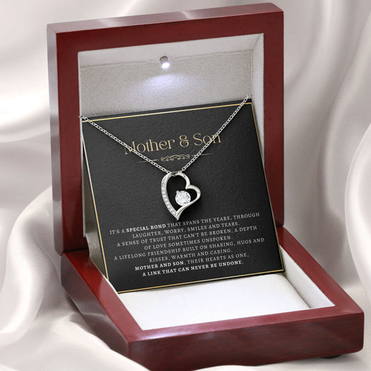 To My Mom Necklace, Mother Gift, Valentine's Day Birthday Gifts Ideas From Son